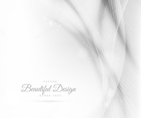 Abstract wavy lines with white background vector 16
