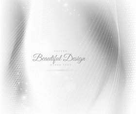 Abstract wavy lines with white background vector 20