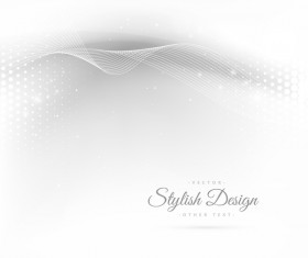 Abstract wavy lines with white background vector 21