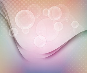 Abstract wavy with cricles background illustration vector