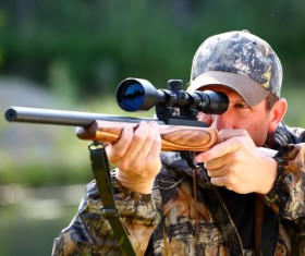 Aimed at the hunter Stock Photo