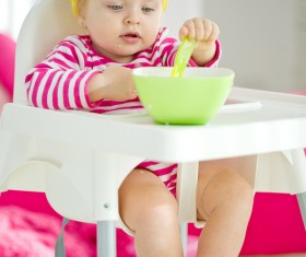Baby to eat Stock Photo