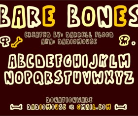 Bare Bones1 font