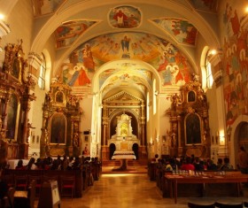Barrani church interior Stock Photo