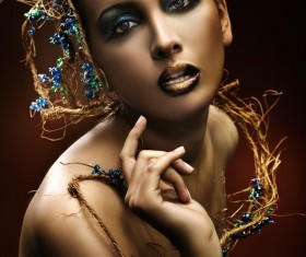 Beautiful beauty makeup Stock Photo