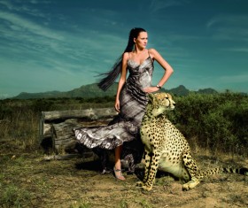 Beauty and the beast Stock Photo