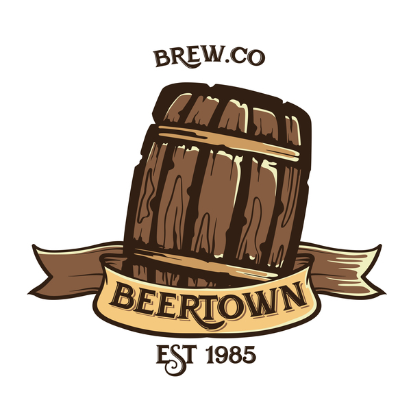 Beer decorative emblem vector