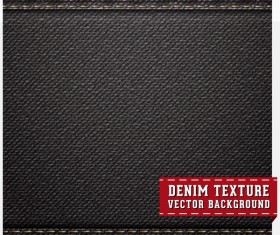 Black denim texture vector background