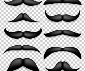 Black mustache illustration vector 13