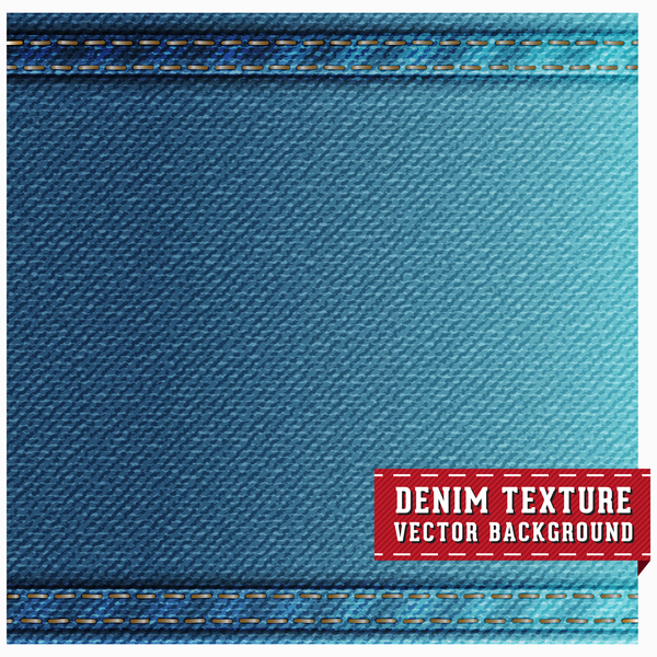 Blue denim texture vector background