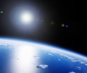 Blue earth Stock Photo