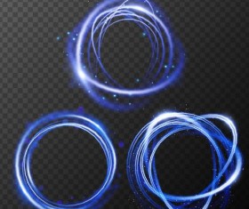 Blue light round effect illustration vector