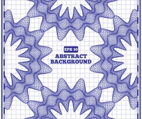 Blue mesh pattern with white background vector 01