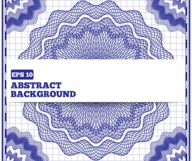 Blue mesh pattern with white background vector 03