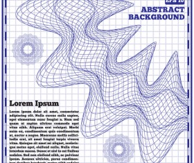 Blue mesh pattern with white background vector 04