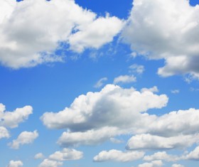 Blue sky and white clouds Stock Photo