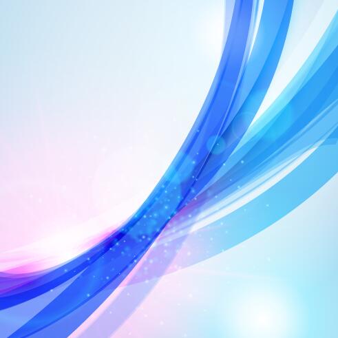 Blue wavy lines with abstract background vector 02