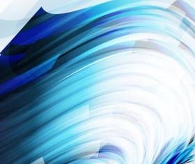 Blue wavy lines with abstract background vector 04