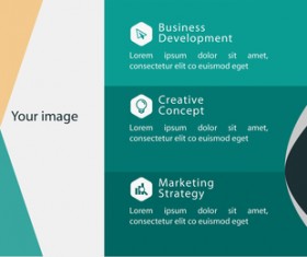 Business billboard template vectors material 01