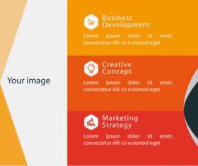 Business billboard template vectors material 02