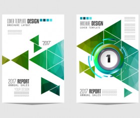 Business flyer brochure cover template vector 01
