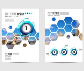 Business flyer brochure cover template vector 03