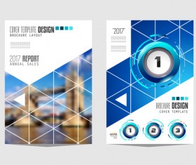 Business flyer brochure cover template vector 04