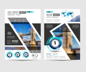 Business flyer brochure cover template vector 05