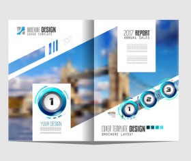 Business flyer brochure cover template vector 07