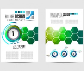 Business flyer brochure cover template vector 09