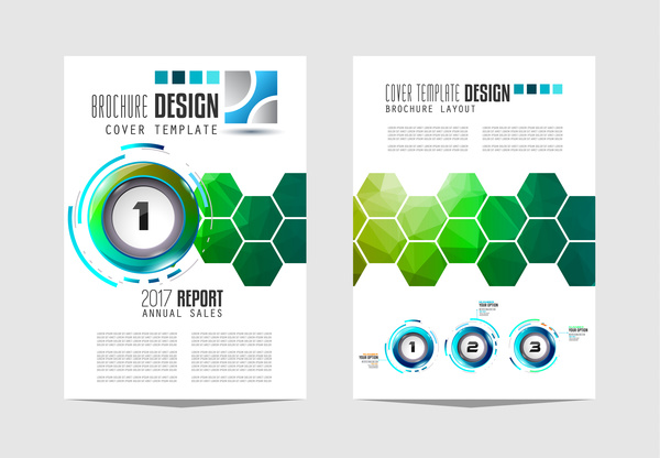 Business flyer brochure cover template vector 09