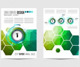 Business flyer brochure cover template vector 11