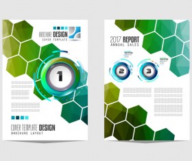 Business flyer brochure cover template vector 13