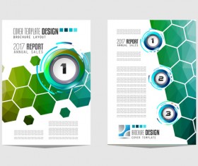 Business flyer brochure cover template vector 14