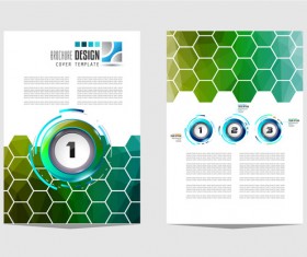 Business flyer brochure cover template vector 15