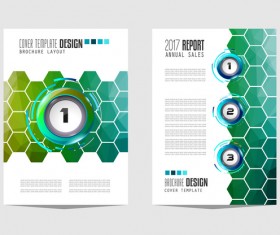 Business flyer brochure cover template vector 16