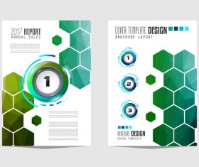 Business flyer brochure cover template vector 17