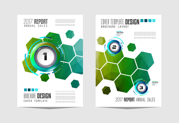 Business flyer brochure cover template vector 18
