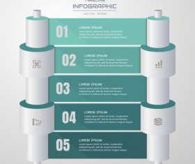 Business infographic banner vector template 07