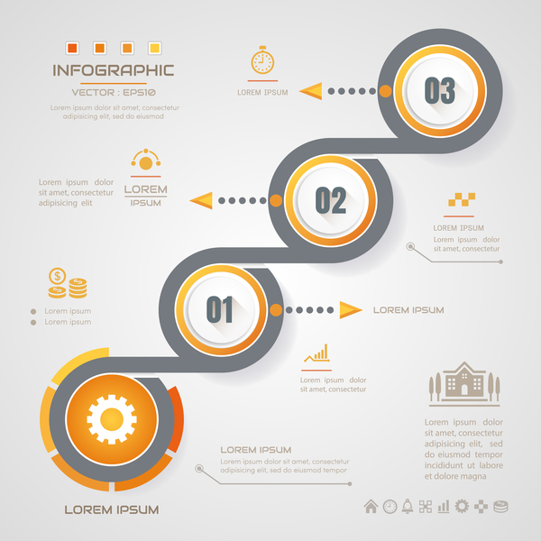 Business infographic banner vector template 12