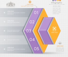 Business infographic banner vector template 13