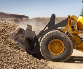 Busy forklift Stock Photo