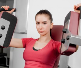 Butterfly machine girl Stock Photo 01