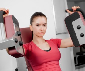 Butterfly machine girl Stock Photo 02