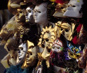 Carnival costumes and masks Stock Photo 03