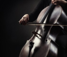 Cello woman Stock Photo