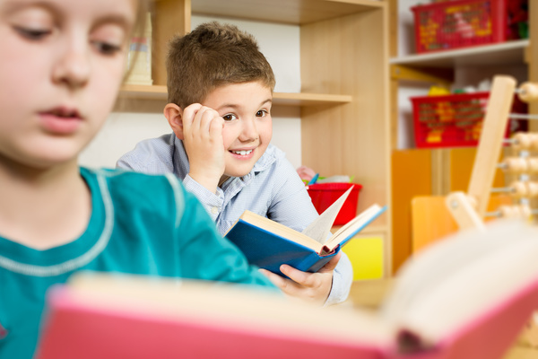 Childrens learning Stock Photo