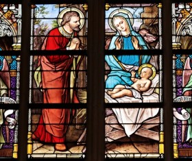 Church painted Stock Photo