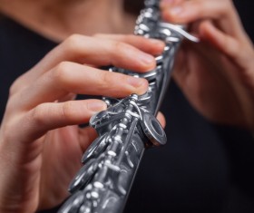 Clarinet player Stock Photo