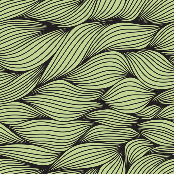 Colored wave decorative pattern seamless vector 02